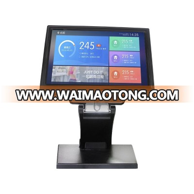 Black / White color 10 inch POS system USB Capacitive/resistive touch screen monitor